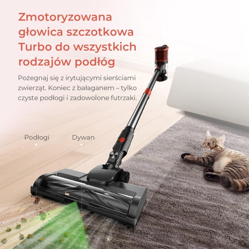 JIGOO C200 draadloze stofzuiger set met 1 HEPA-filter