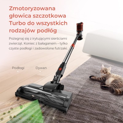 JIGOO C200 draadloze stofzuiger set met 1 HEPA-filter