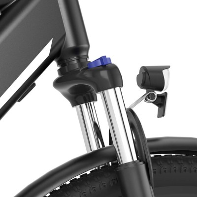 Touroll J1 trekking elektrische fiets, 100 km actieradius, Shimano 7-speed schakelsysteem - Zwart