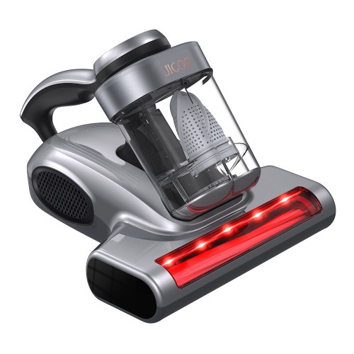 JIGOO J300 Pro Slimme Matrasstofzuiger met Dubbele Beker, 14 kPa Zuigkracht, Diepe U-Vormige Sterilisatie, UV-licht - Grijs