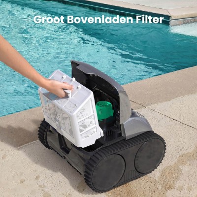 WYBOT C1 Snoerloze Robotstofzuiger voor Zwembaden, 150 min. gebruiksduur, slimme routeplanning, app-bediening