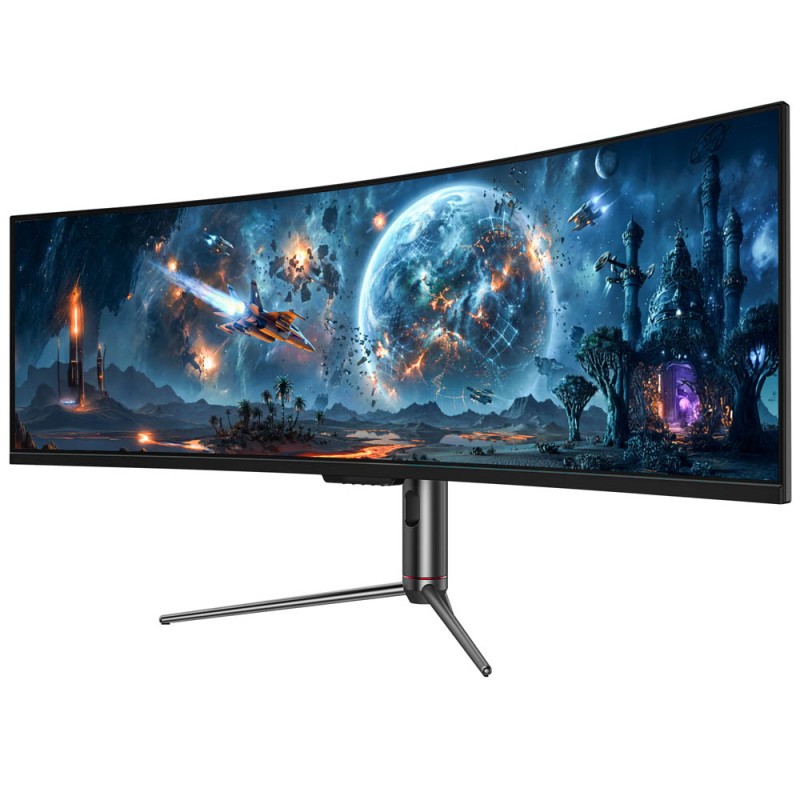 TITAN ARMY C49C1S Gaming Monitor  49 Inch 1800R Curved Fast VA Screen  5120×1440 Dual QHD  240Hz Refresh Rate  1ms MPRT  HDR400 