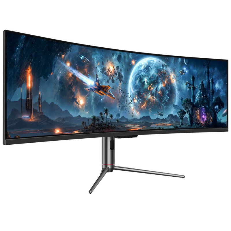 TITAN ARMY C49C1S Gaming Monitor  49 Inch 1800R Curved Fast VA Screen  5120×1440 Dual QHD  240Hz Refresh Rate  1ms MPRT  HDR400 