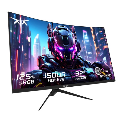 KTC H32S17 Gaming Monitor 32-inch 2560x1440 QHD 180Hz HVA Curved 1500R 2