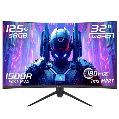 KTC H32S17 Gaming Monitor 32-inch 2560x1440 QHD 180Hz HVA Curved 1500R