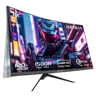 KTC H27S17 Gaming Monitor 27-inch 2560x1440 QHD 180Hz HVA Curved 1500R