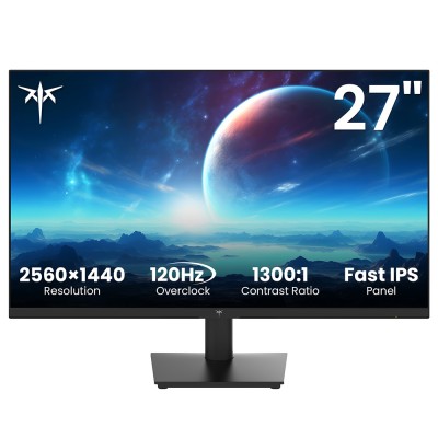 KTC H27T27 Office Monitor  27 inch 2560×1440 2K QHD Fast IPS Screen  120Hz OC Refresh Rate  99% sRGB  HDR  FreeSync 