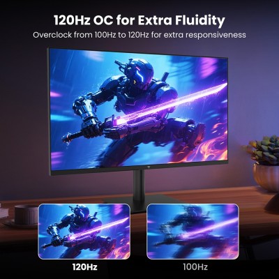 KTC H27T27 Office Monitor  27 inch 2560×1440 2K QHD Fast IPS Screen  120Hz OC Refresh Rate  99% sRGB  HDR  FreeSync 