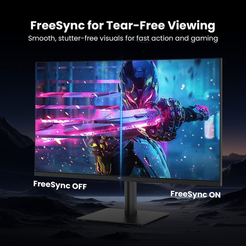 KTC H27T27 Office Monitor  27 inch 2560×1440 2K QHD Fast IPS Screen  120Hz OC Refresh Rate  99% sRGB  HDR  FreeSync 