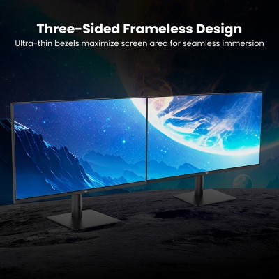 KTC H27T27 Office Monitor  27 inch 2560×1440 2K QHD Fast IPS Screen  120Hz OC Refresh Rate  99% sRGB  HDR  FreeSync 