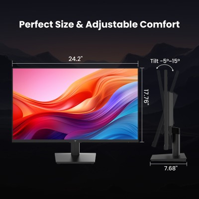 KTC H27T27 Office Monitor  27 inch 2560×1440 2K QHD Fast IPS Screen  120Hz OC Refresh Rate  99% sRGB  HDR  FreeSync 