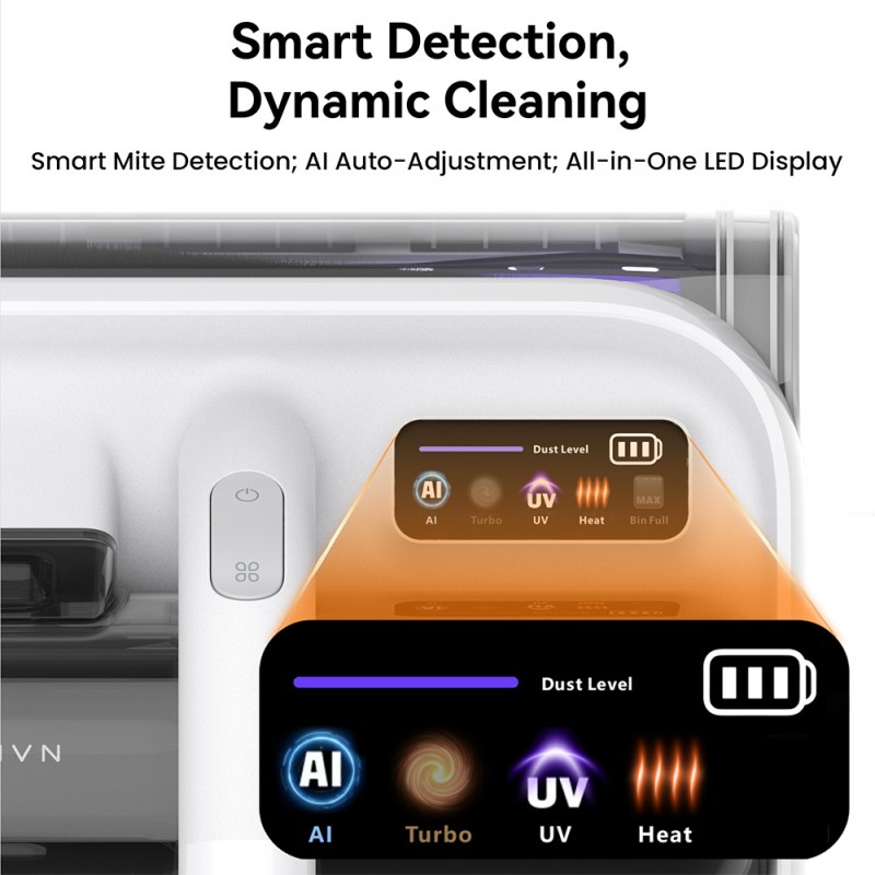Narwal U50 Pro Smart Mattress vacuum cleaner Power 150W Suction 16KPA 2000mAh Working time 37min