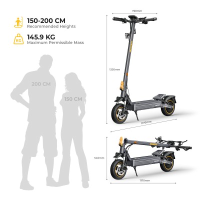 Ausom K20 VMP Version 48V 13 5Ah E-Scooter-EU Plug