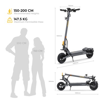 Ausom K30 VMP Version  48V 13 5Ah E-Scooter-EU Plug