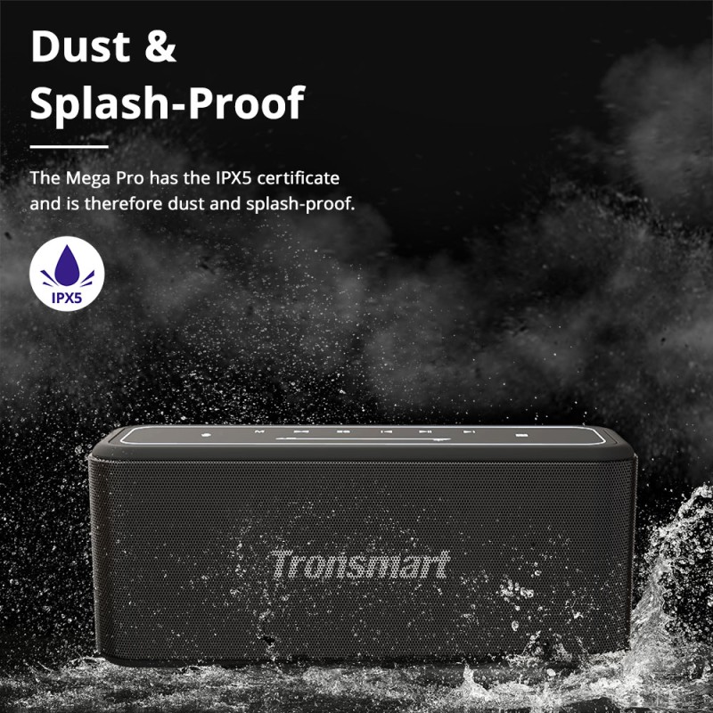 Domowy głośnik Bluetooth Tronsmart Mega Pro 60W - Czarny