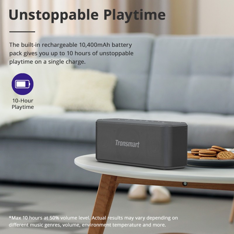 Domowy głośnik Bluetooth Tronsmart Mega Pro 60W - Czarny