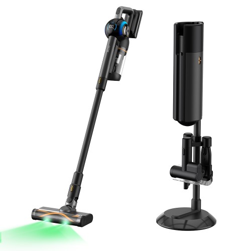 JIGOO V700 Draadloze Stofzuiger met Station, 2,5L Stofcapaciteit, Automatische Stofafzuiging - Grijs 2