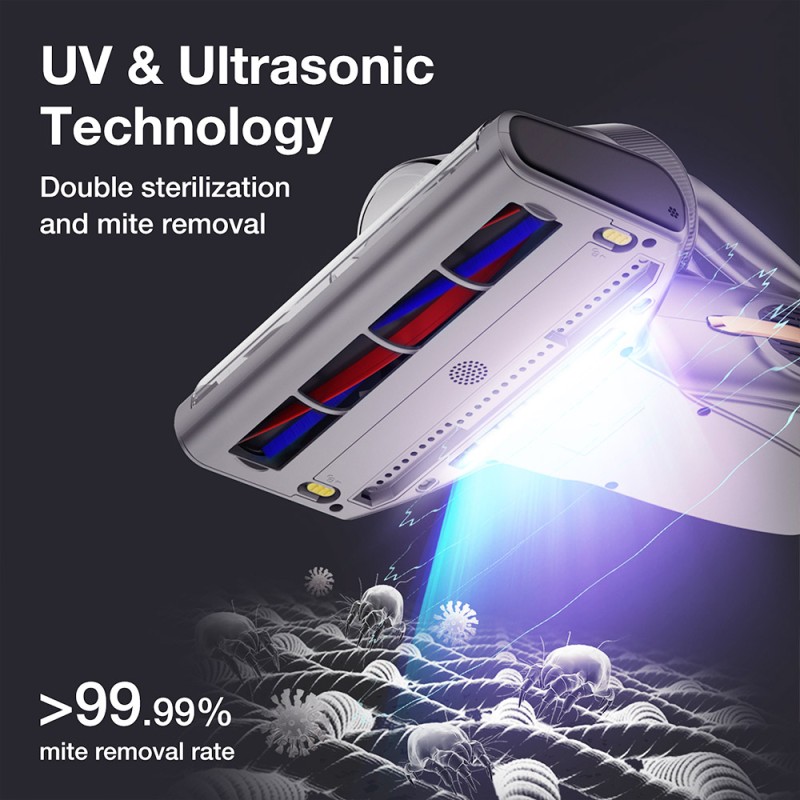 Odkurzacz do materacy Jimmy BX7 Pro, silnik 700W, wyświetlacz LED - Szary