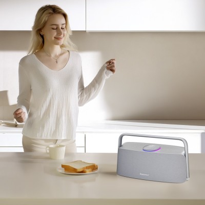 Domowy głośnik audio Tronsmart Fiitune X30, moc wyjściowa 80W, 14 godzin czasu odtwarzania - Szary