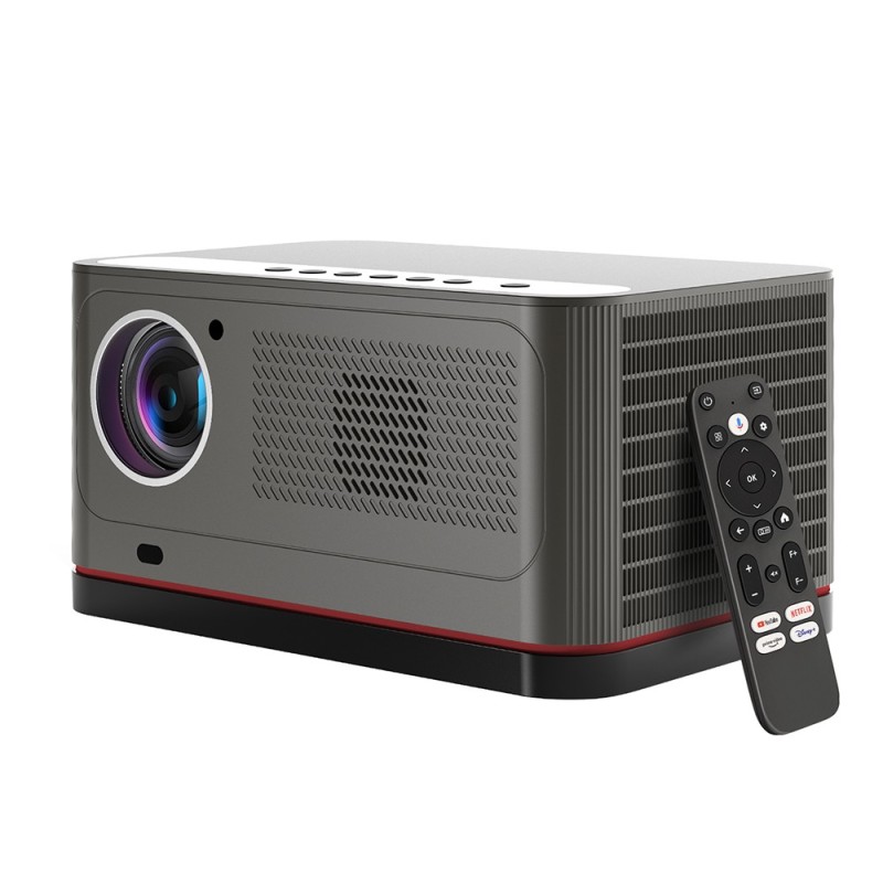ETOE Whale Pro Android TV Projector, Native 1080P 1500 ANSI met Auto Focus & Dual-Band Wi-Fi, Auto Focus en Auto Keystone