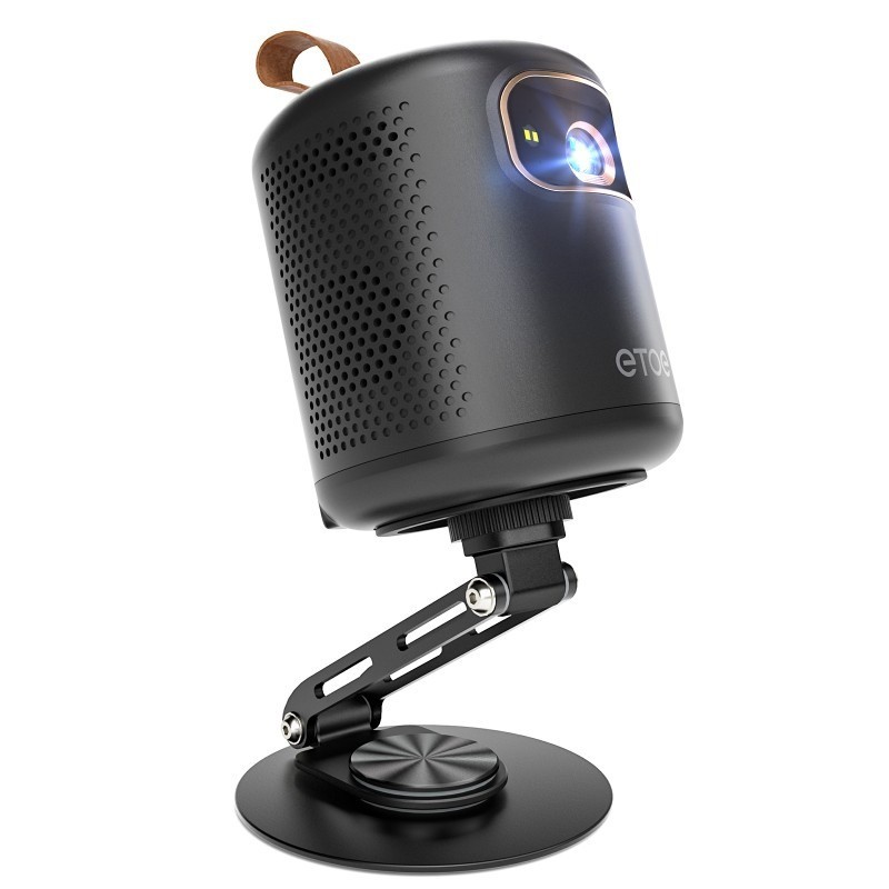 Projektor ETOE Dolphin DLP z 1 sztuką uchwyt biurkowy obrotowy 360°