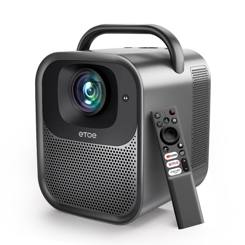 ETOE Seal Pro Google TV Projektor, 1300 ANSI, automatyczna regulacja ostrości i Keystone - nowa wersja