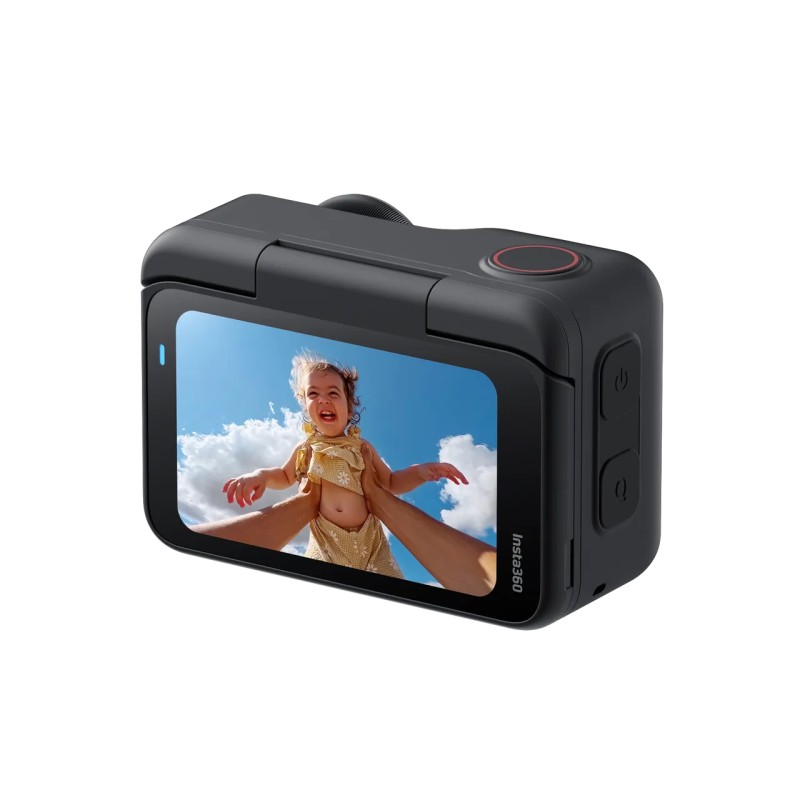 Insta360 GO Ultra kamera sportowa Creator Bundle, układ AI 5 nm do wideo 4K60fps, czujniki 1/1,28″ - Czarny