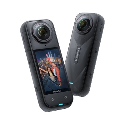 Insta360 X5 kamera sportowa Cycling Bundle, wideo 8K 360°, czujniki 1/1,28″ - Czarny o północy