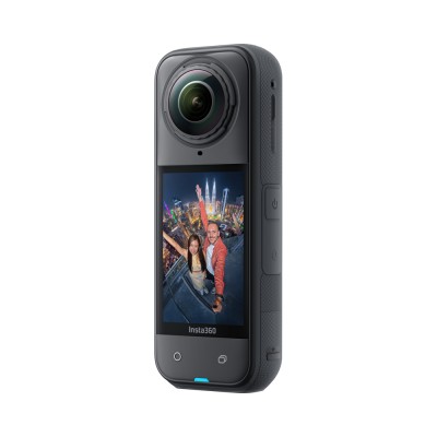 Insta360 X5 kamera sportowa Snowboard Bundle, wideo 8K 360°, czujniki 1/1,28″ - Czarny o północy