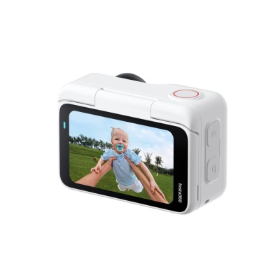 Insta360 GO Ultra kamera sportowa Standard Bundle, układ AI 5 nm do wideo 4K60fps, czujniki 1/1,28″ - Arktyczna biel