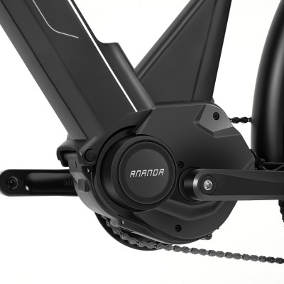 Touroll Urbano 3 Elektrische Fiets, Middenmotor met 70Nm koppel, 120km actieradius - Grijs