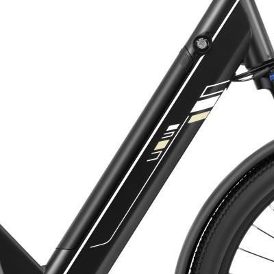 Touroll Urbano 3 Elektrische Fiets, Middenmotor met 70Nm koppel, 120km actieradius - Grijs